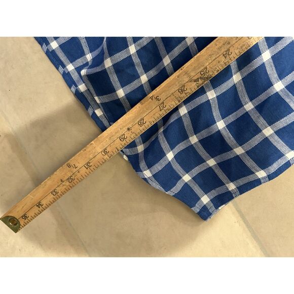 Johnnie O Mens Large Linen Long Sleeve Button Down Shirt Blue - Picture 5 of 7